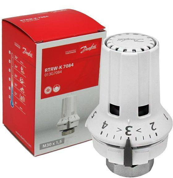 Термостатическая головка Danfoss М30Х1,5 (8-28°C) RTRW-K 7084